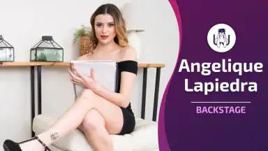 Backstage mit Angelique Lapiedra