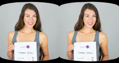 Französische Schönheit beim VR-Casting
