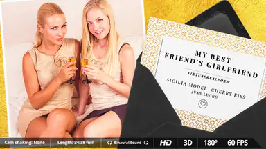 Best Friends Girlfriend Lesbian Blondies Sharing Cock