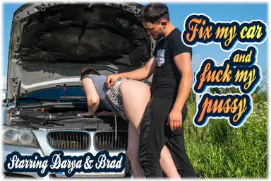 Darya Brad Repariere Mein Auto und Fick Meine Muschi