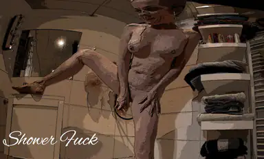 Dildo Shower Fuck