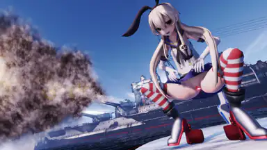 Kantai Collection Shimakaze Live-Fire-Dildo