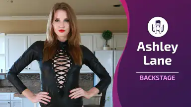 Backstage mit Ashley Lane