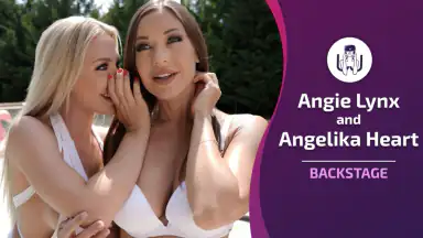 Backstage mit Angie Lynx und Angelica Heart