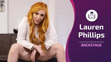 Backstage mit Lauren Phillips
