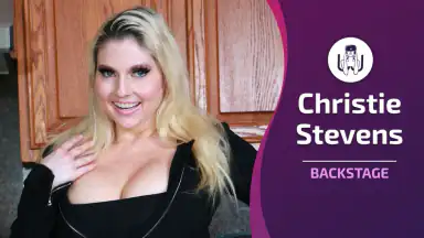Backstage mit Christie Stevens
