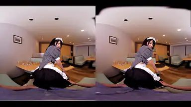 Monster-Kunde VR Ich habe mit einer schönen Kellnerin geflirtet, sie auf den Knien um Entschuldigung bitten lassen, sie bedroht, sie roh gefickt und ihr einen Creampie verpasst Mitsuki Nagisa