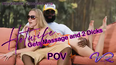 POV Blonde Fucks Bbc Neighbor Threesome