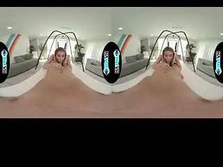 she took Her tentacle toy for a ride on the swing