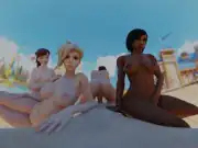 Group fun with Brigitte