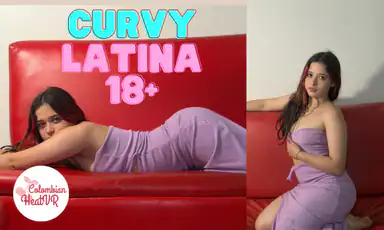 Horny Latina Ep5 Petite Face Curvy Body Latina in Purple Lingerie