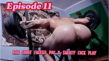 Gay Face Sit POV und verschwitztes Nackt-Spielen