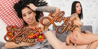Latina mit großen Augen