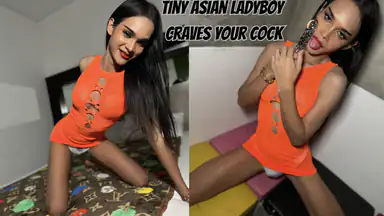 Asiatischer Ladyboy sehnt sich nach deinem Schwanz