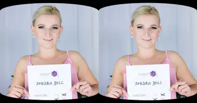 Blondines Bimbo beim Casting