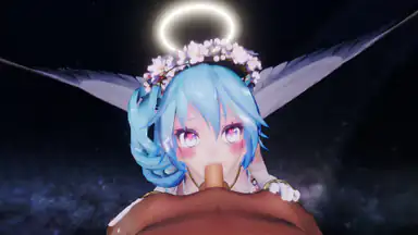 Vocaloid Miku – engelhafter Blowjob