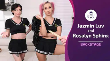Backstage mit Rosalyn Sphinx und Jazmin Luv